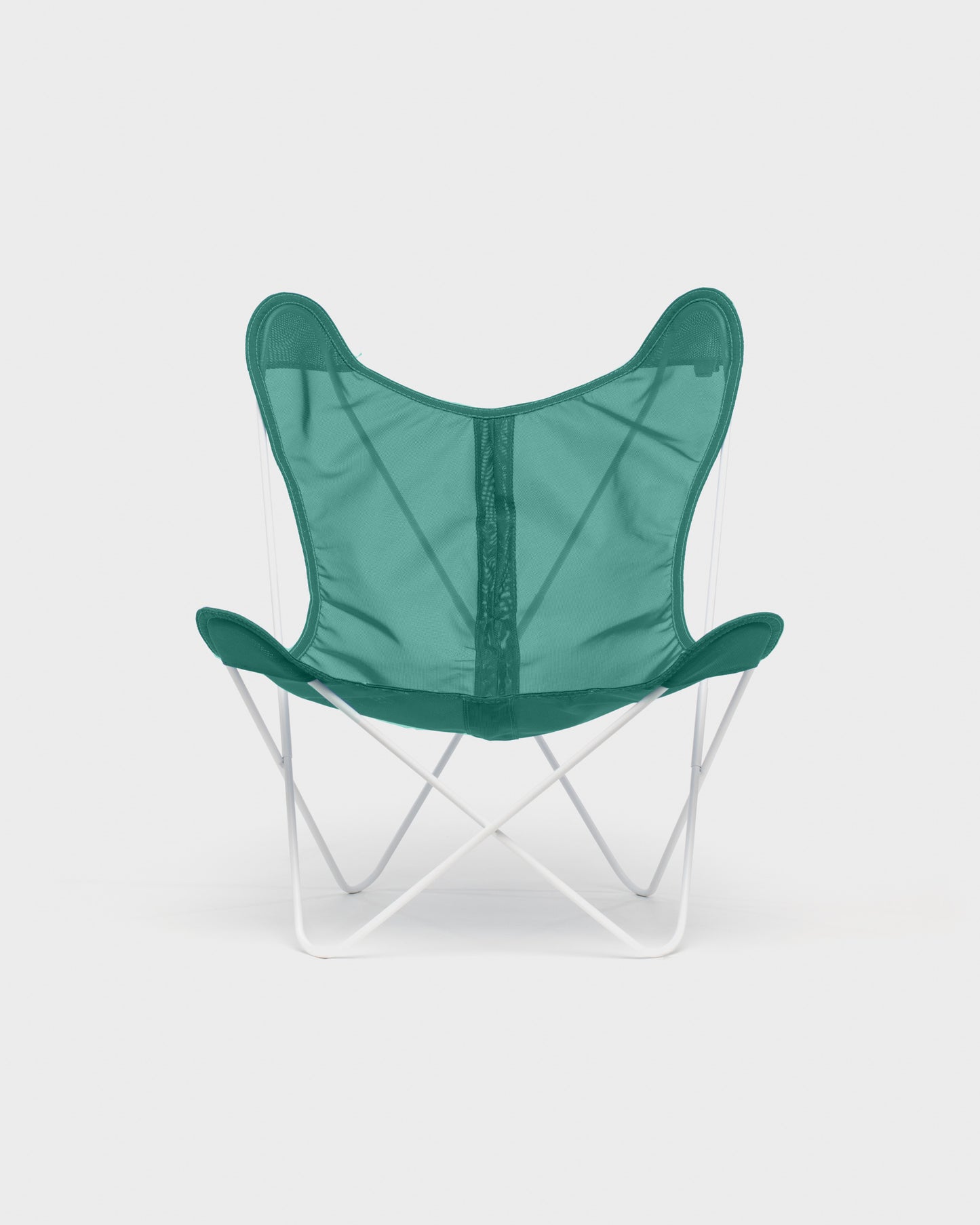 Fauteuil AA Butterfly© - Batyline Emeraude - Structure blanche