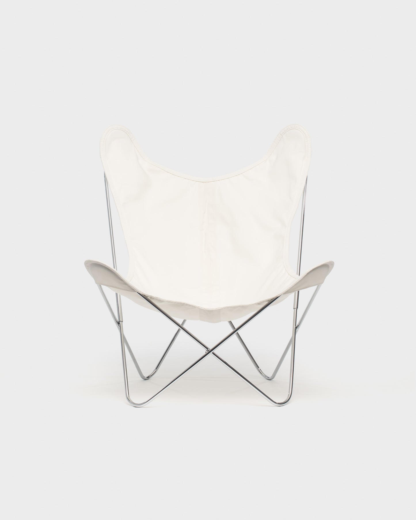 Fauteuil AA Butterfly© - Coton Ivoire - Structure inox