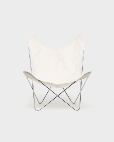 Fauteuil AA Butterfly© - Coton Ivoire - Structure inox