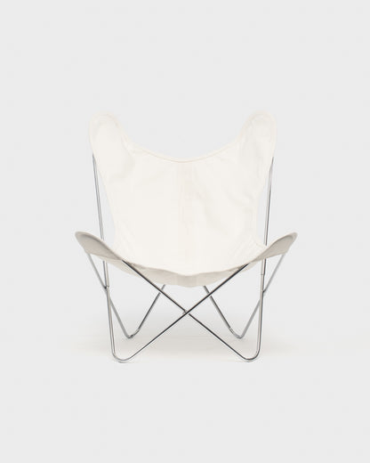 Fauteuil AA Butterfly© - Coton Ivoire - Structure inox