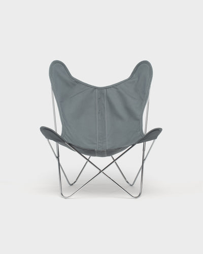 Fauteuil AA Butterfly© - Coton Plomb - Structure inox
