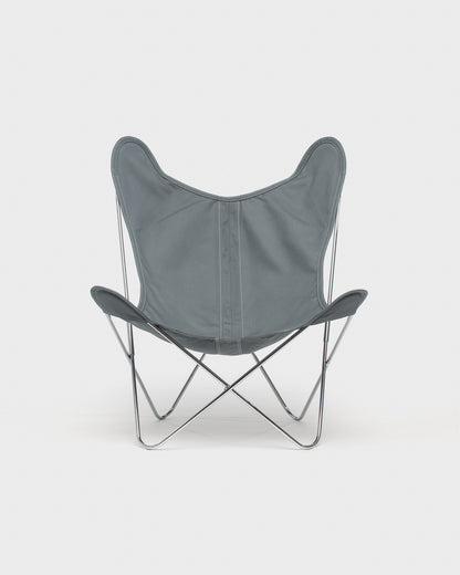 Fauteuil AA Butterfly© - Coton Plomb - Structure inox