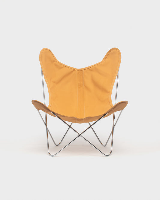 Fauteuil AA Butterfly© - Coton Aurore - Structure inox