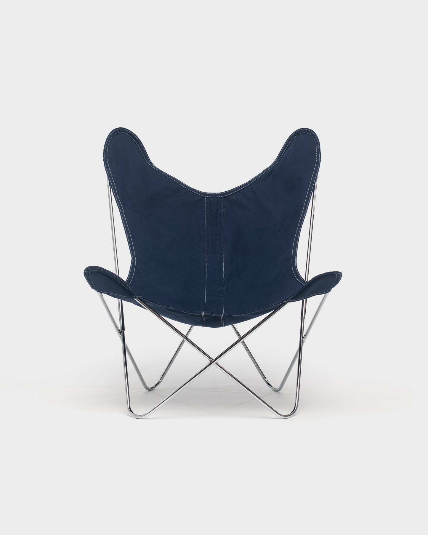 Fauteuil AA Butterfly© - Coton Encre - Structure inox