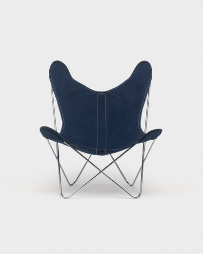 Fauteuil AA Butterfly© - Coton Encre - Structure inox