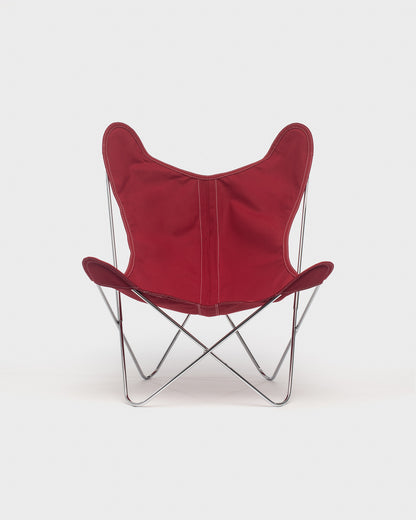 Fauteuil AA Butterfly© - Coton Framboise - Structure inox