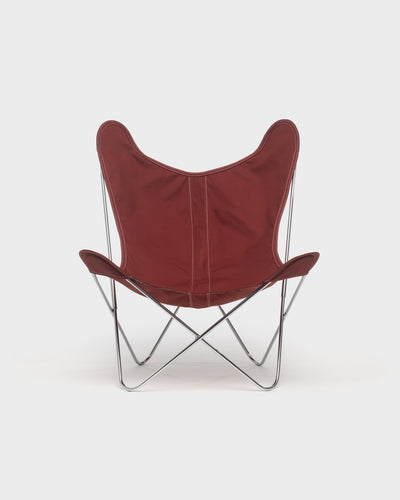 Fauteuil AA Butterfly© - Coton Terracotta - Structure inox