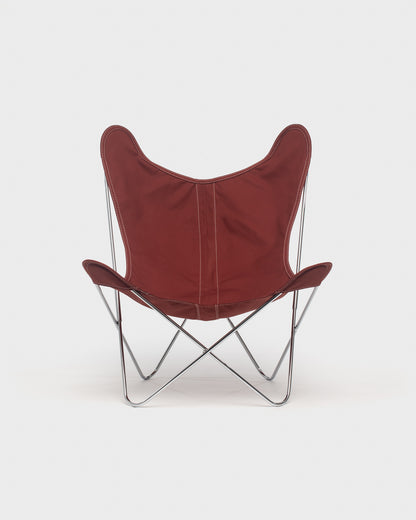 Fauteuil AA Butterfly© - Coton Terracotta - Structure inox
