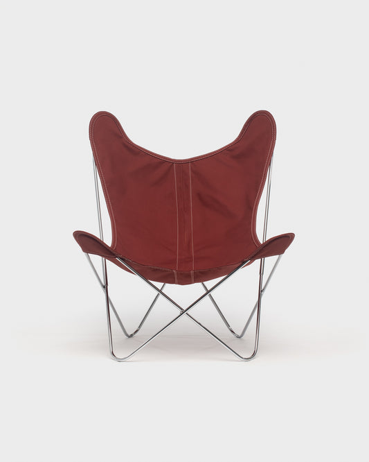 Fauteuil AA Butterfly© - Coton Terracotta - Structure inox