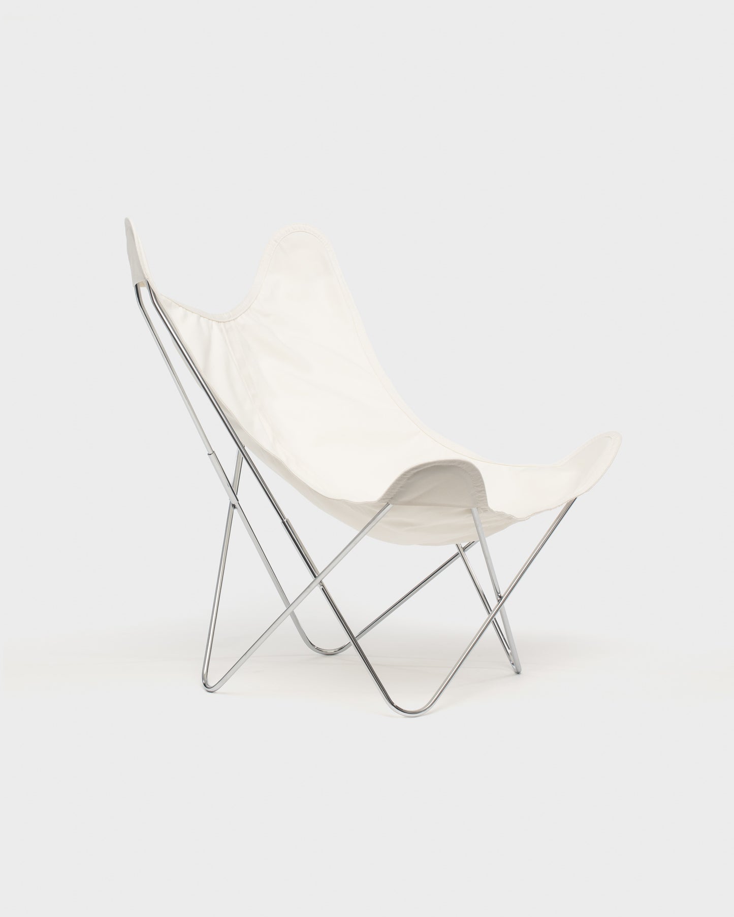 Fauteuil AA Butterfly© - Coton Ivoire - Structure inox