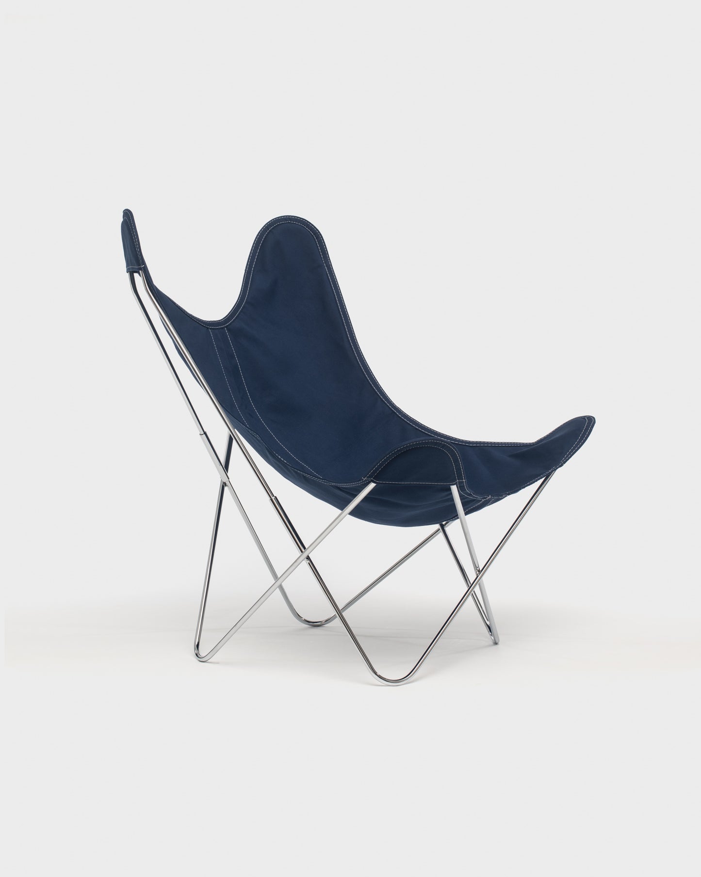 Fauteuil AA Butterfly© - Coton Encre - Structure inox