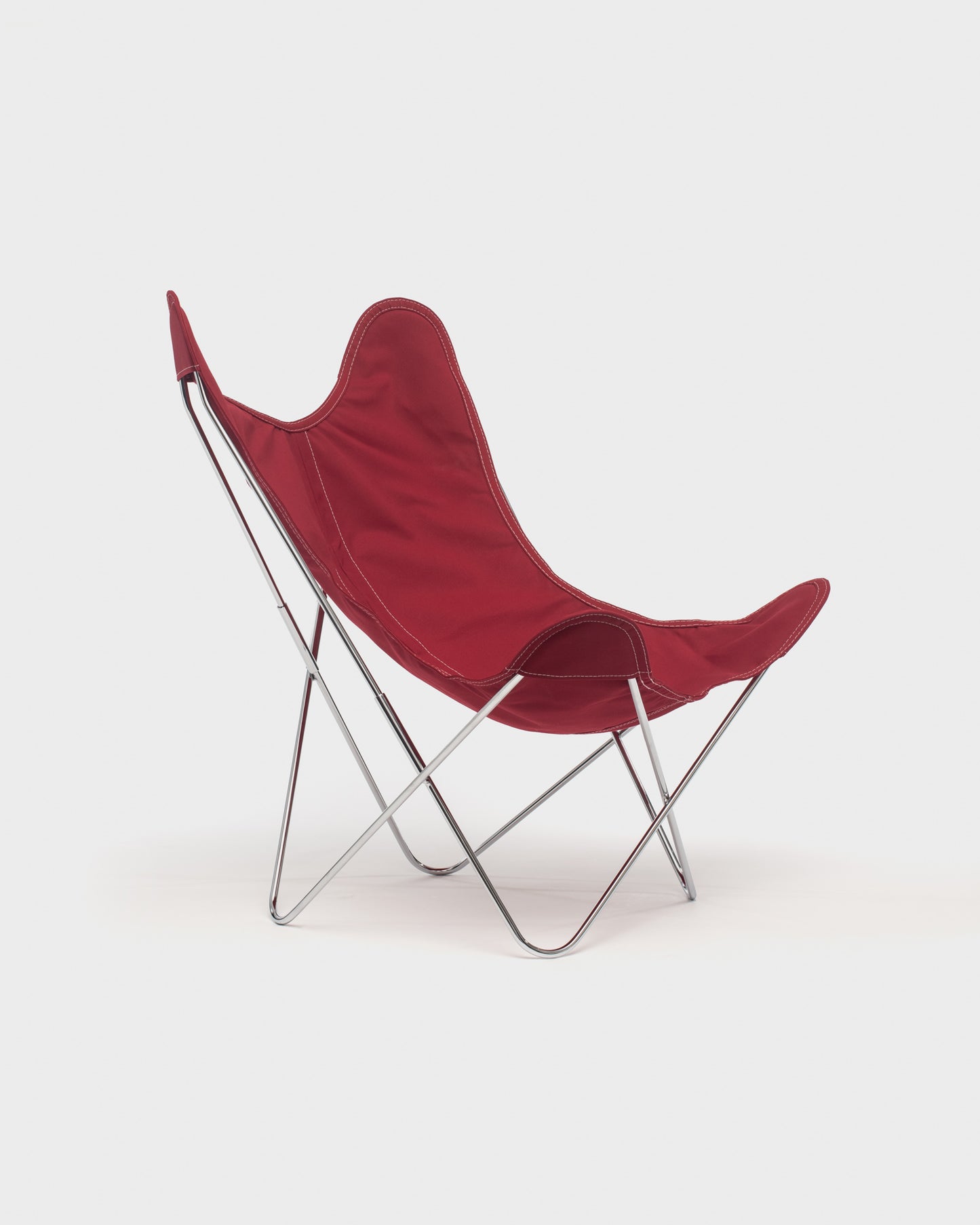 Fauteuil AA Butterfly© - Coton Framboise - Structure inox