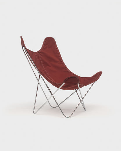 Fauteuil AA Butterfly© - Coton Terracotta - Structure inox
