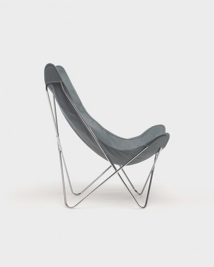 Fauteuil AA Butterfly© - Coton Plomb - Structure inox