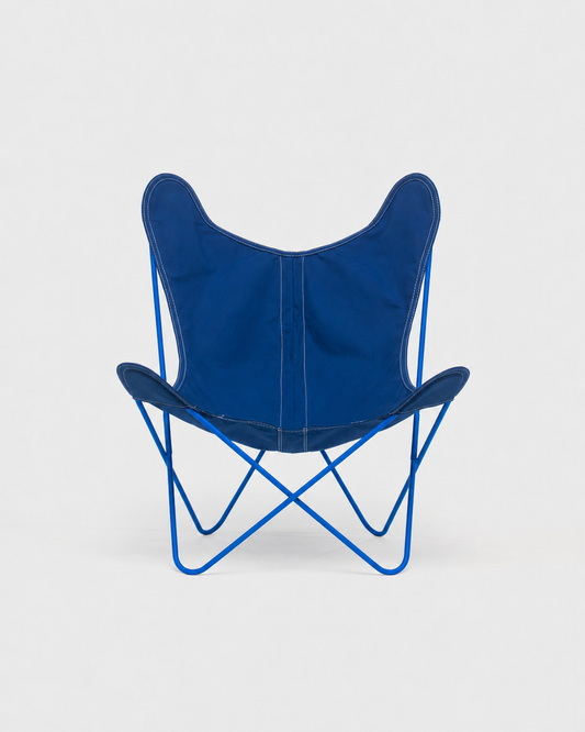 Fauteuil AA Butterfly© - Coton Ciel - Structure bleu