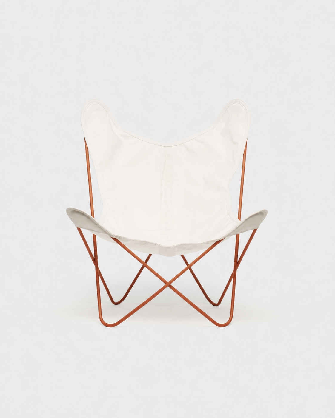 Fauteuil AA Butterfly© - Coton Ivoire - Structure terracotta