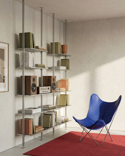 Fauteuil AA Butterfly© - Cuir bleu
