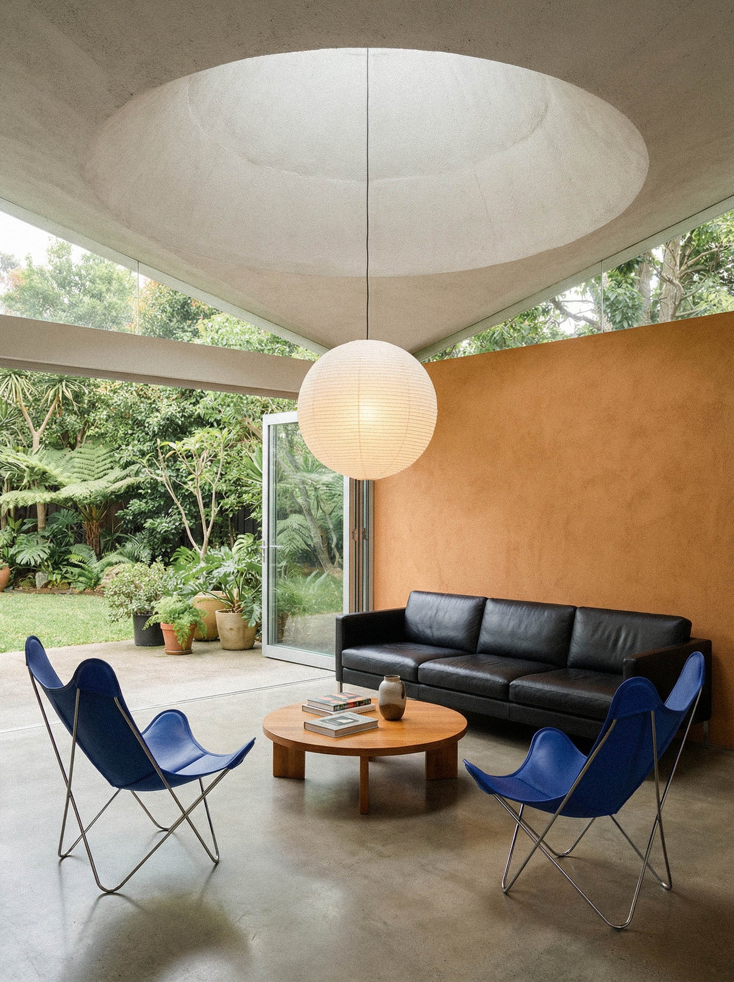 Fauteuil AA Butterfly© - Cuir bleu