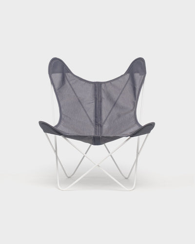 Fauteuil AA Butterfly© - Batyline Ardoise - Structure blanche