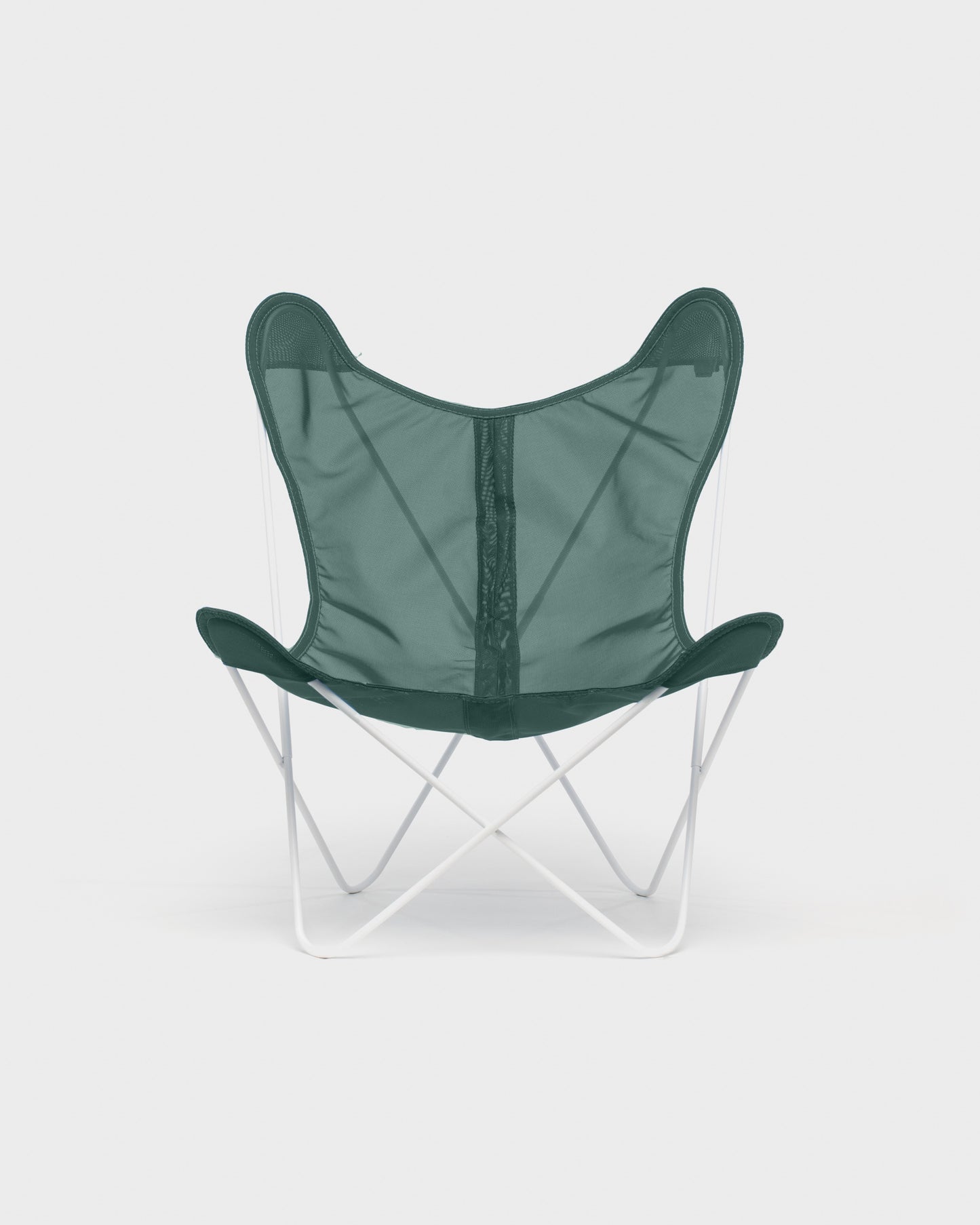 Fauteuil Papillon Batyline crocodile Structure Blanche - Vue de face