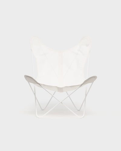 Fauteuil AA Butterfly© - Batyline Ivoire - Structure blanche
