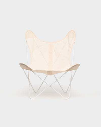 Fauteuil AA Butterfly© - Batyline Saumon - Structure blanche