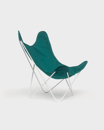 Fauteuil Papillon coton Canard Structure Blanche - Vue 3/4