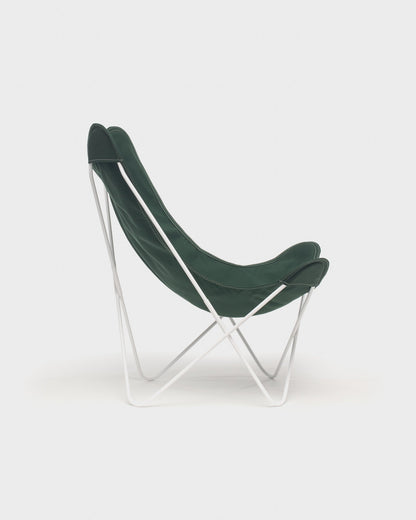 Fauteuil Papillon coton Foret Structure Blanche - Vue de profil