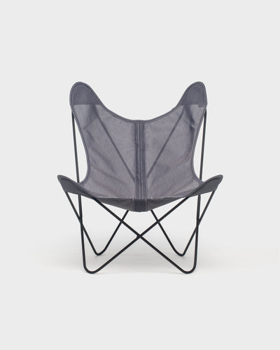 Fauteuil AA Butterfly© - Batyline Ardoise - Structure noire