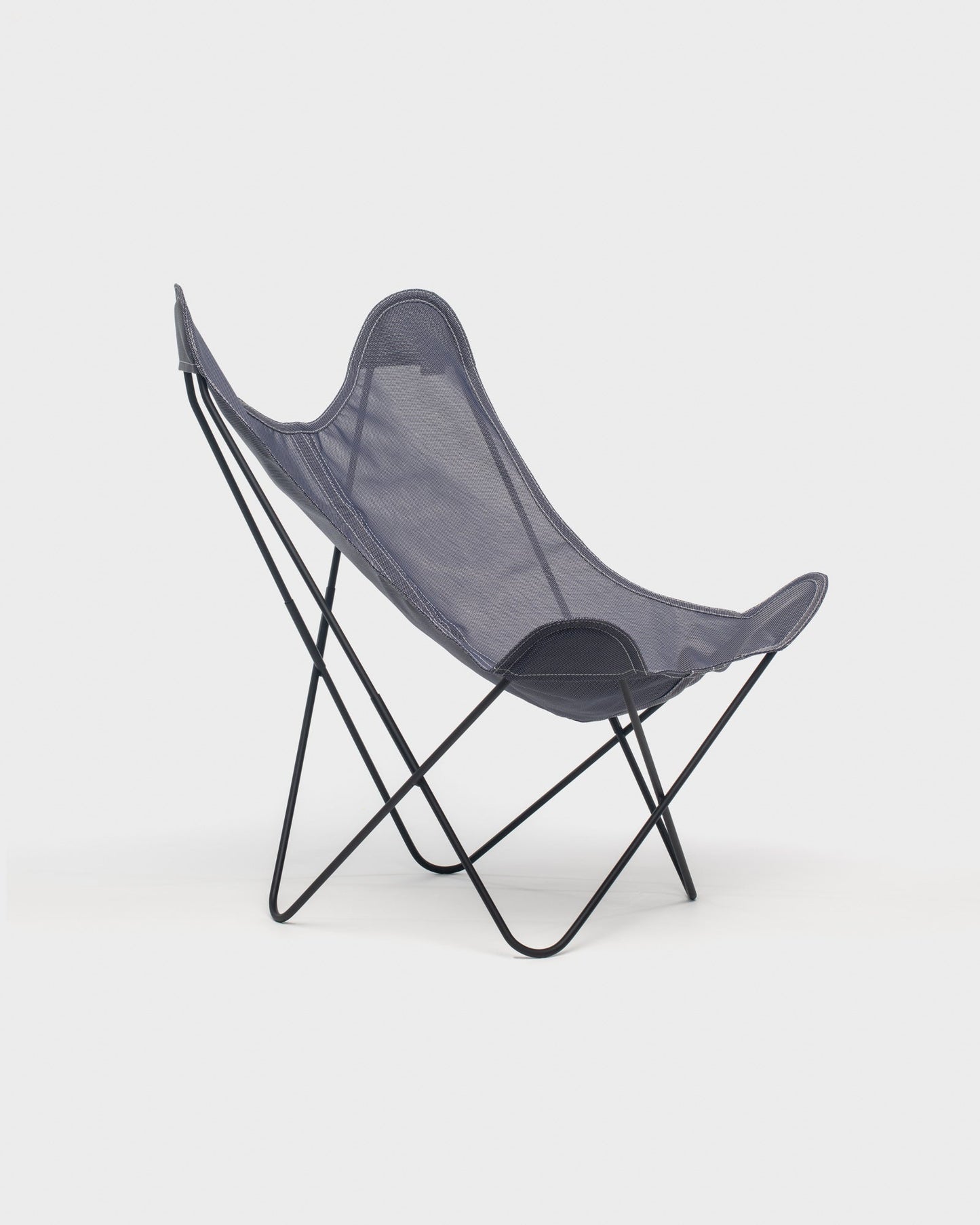 Fauteuil Butterfly batyline Ardoise Structure Noire - Vue 3/4