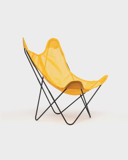 Fauteuil Butterfly batyline Jaune Structure Noire - Vue 3/4