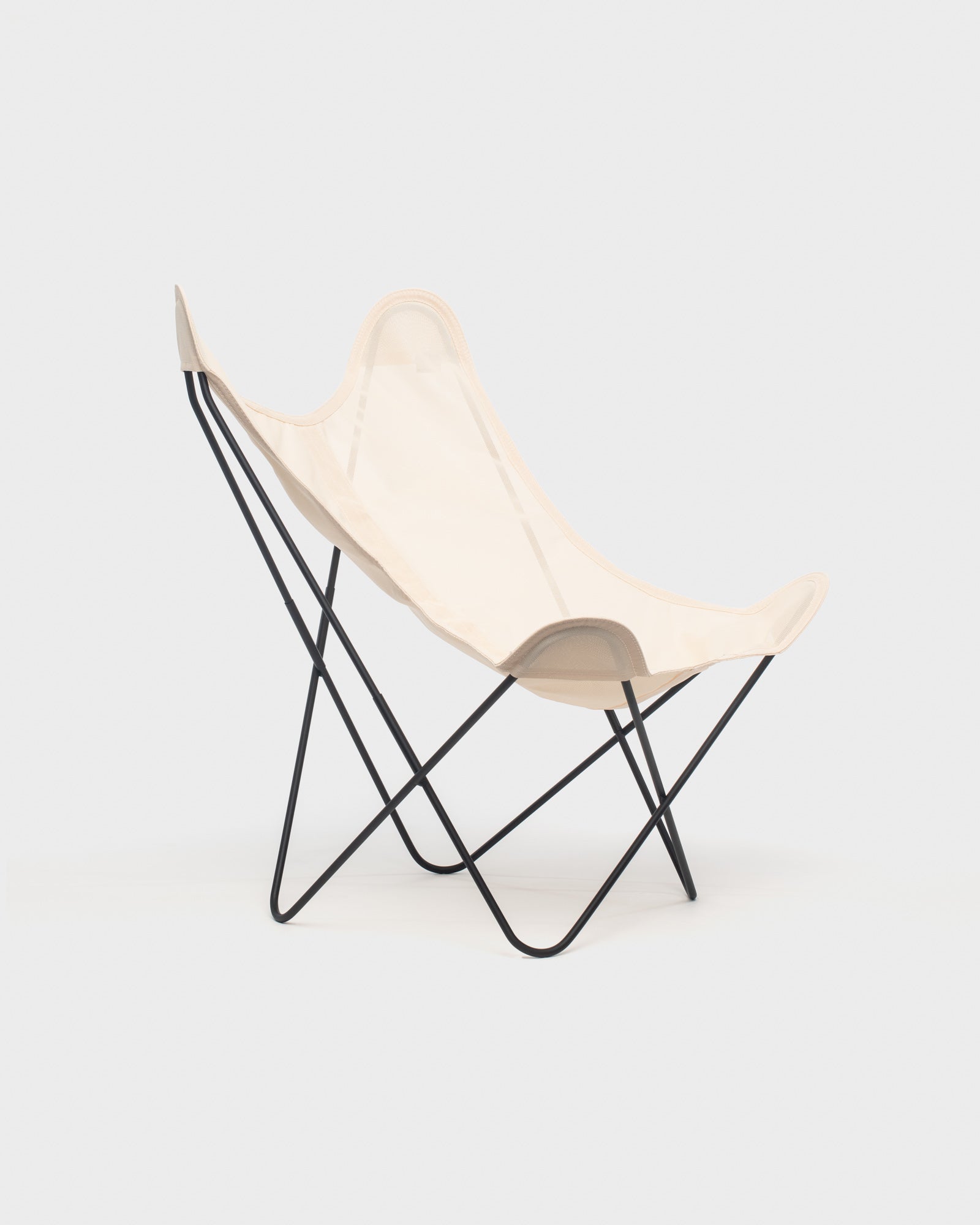 Fauteuil Butterfly batyline Saumon Structure Noire - Vue 3/4