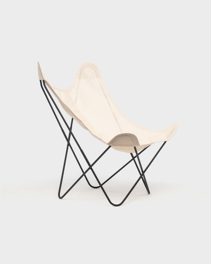 Fauteuil Butterfly batyline Saumon Structure Noire - Vue 3/4