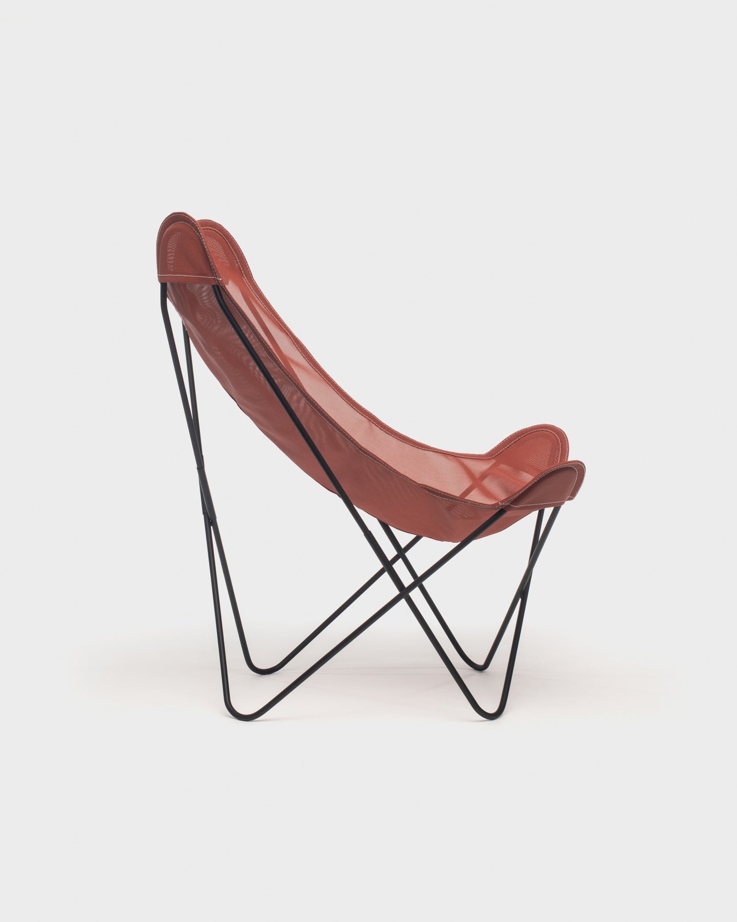 Fauteuil Butterfly batyline Terracotta Structure Noire - Vue de profil