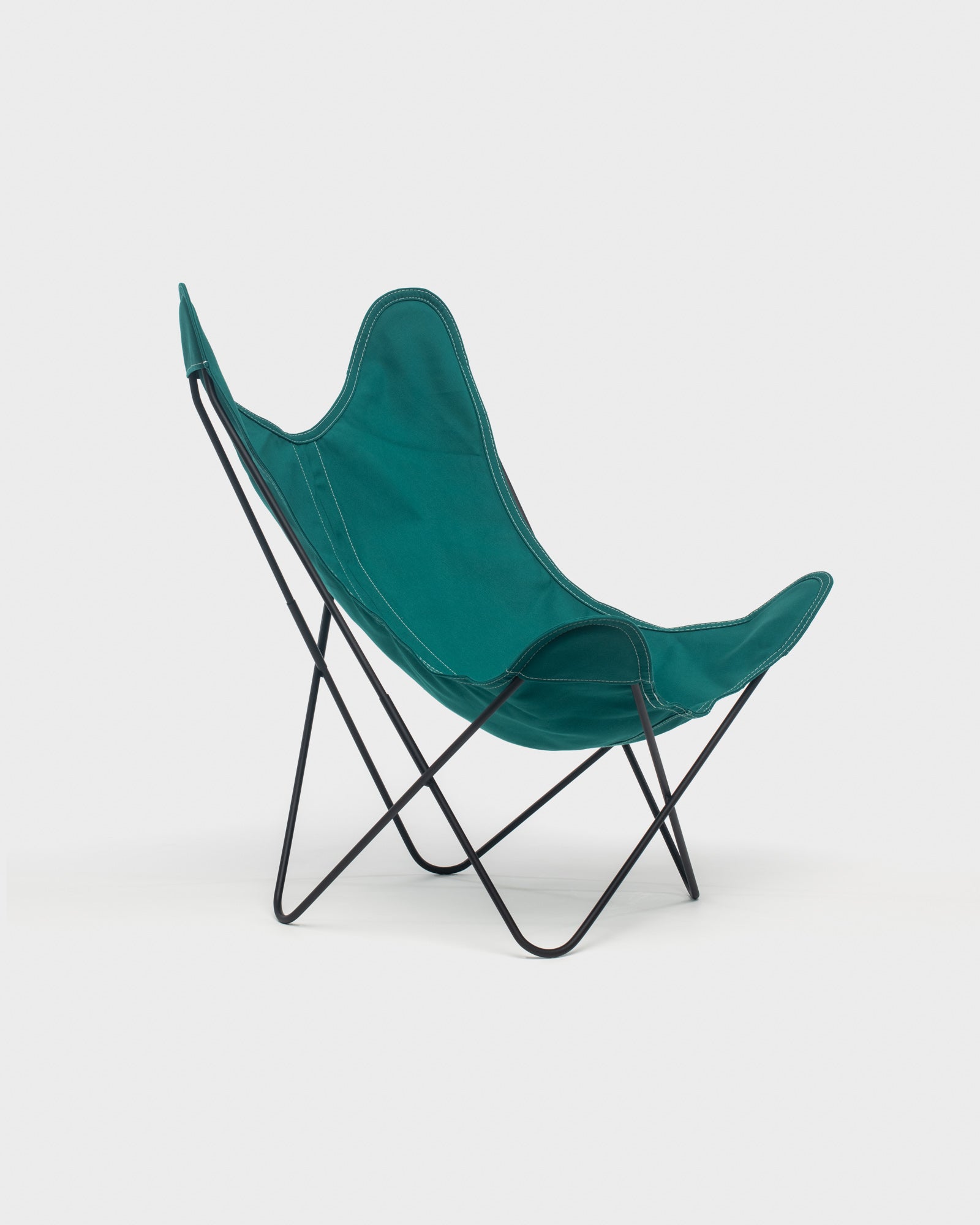 Fauteuil Butterfly coton Canard Structure Noire - Vue 3/4