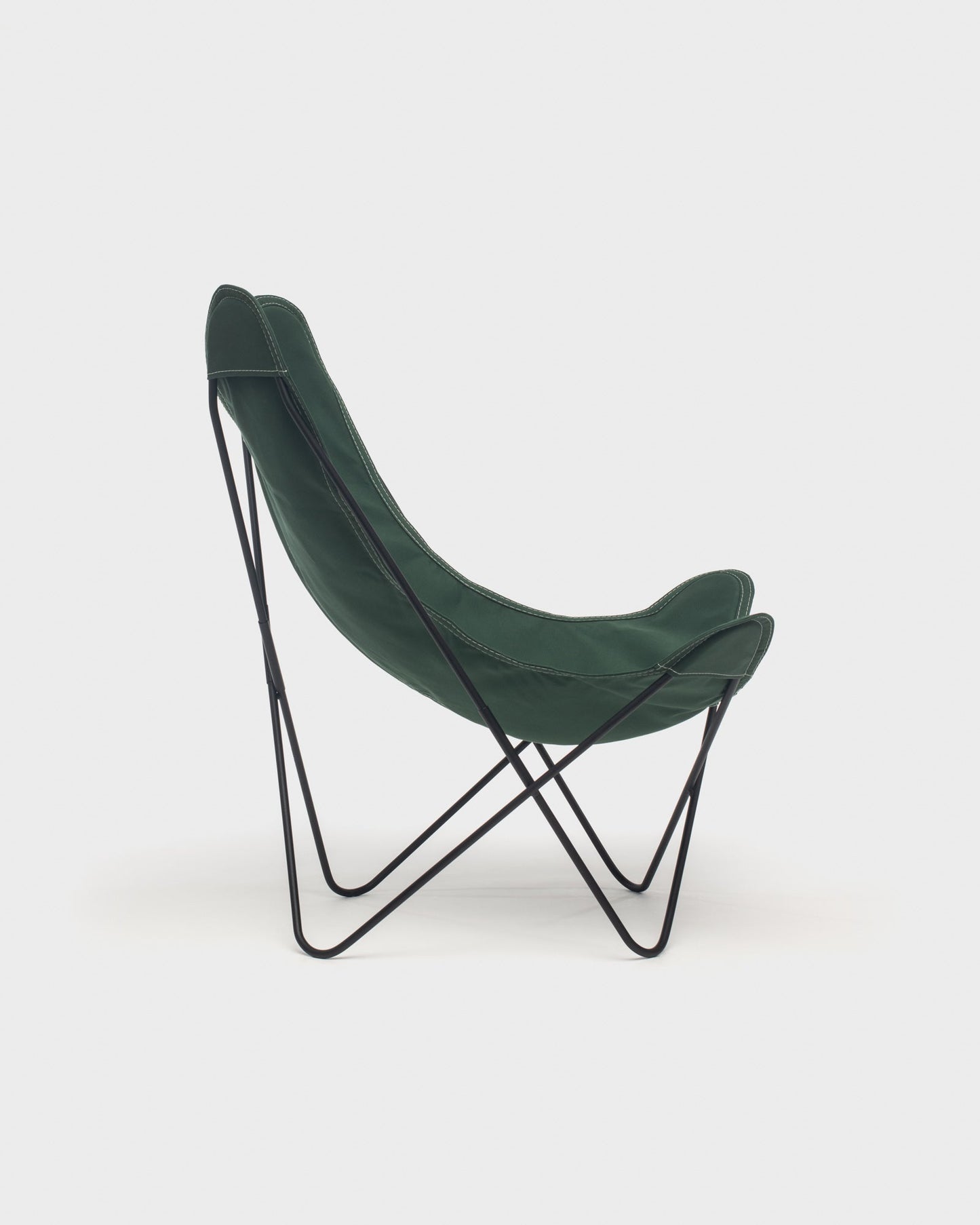 Fauteuil Butterfly coton Foret Structure Noire - Vue de profil