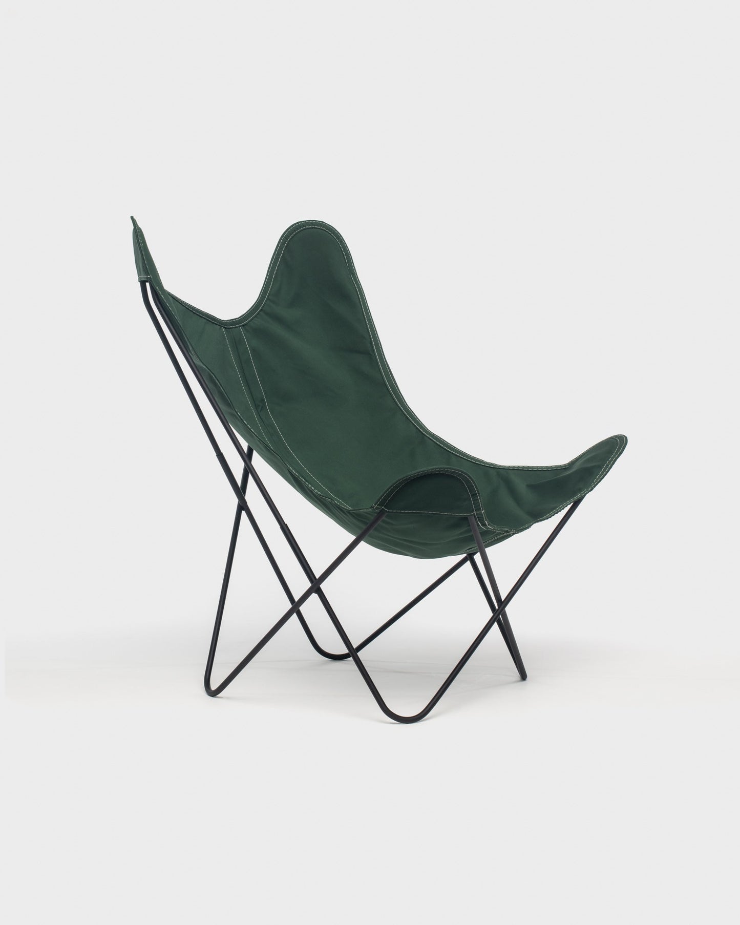 Fauteuil Butterfly coton Foret Structure Noire - Vue 3/4