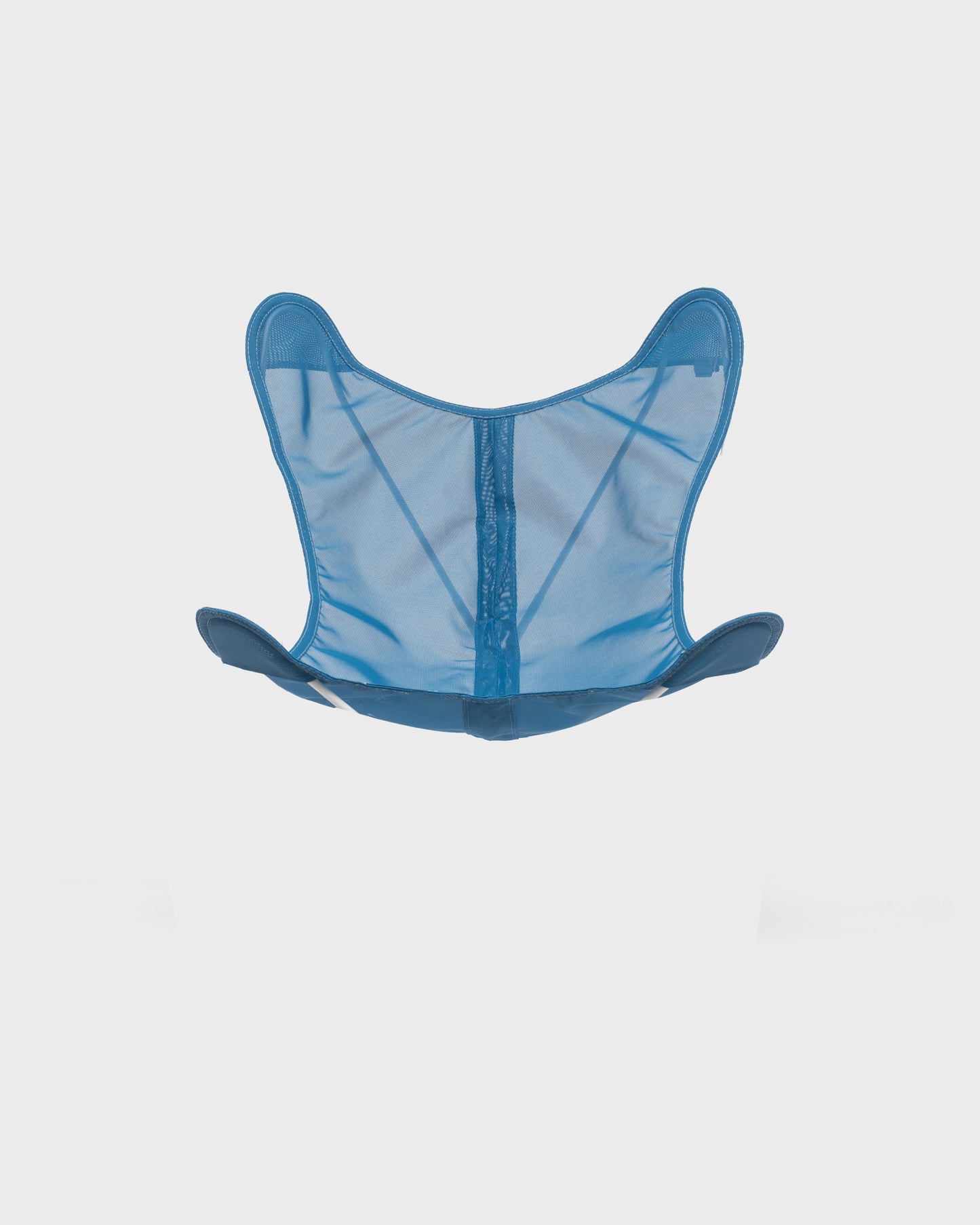 Housse fauteuil papillon en Batyline bleu jean, fabrication française