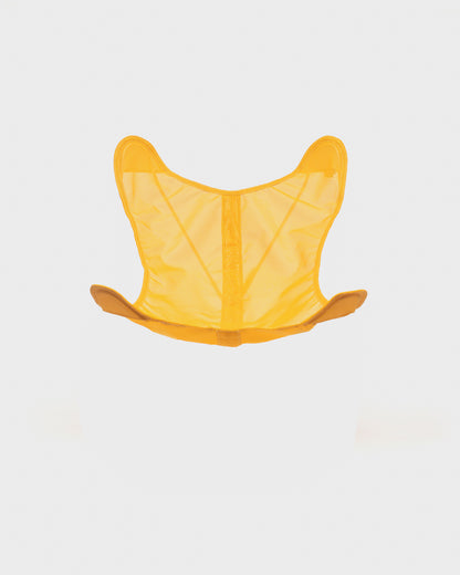 Housse fauteuil papillon en Batyline jaune, fabrication française