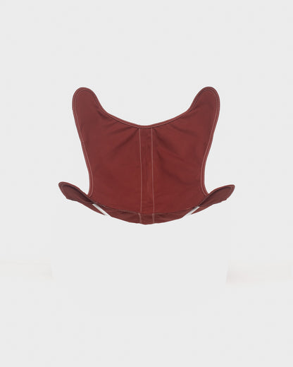 Housse fauteuil papillon terracotta en Coton 100%, fabrication française