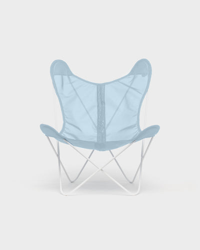 Fauteuil AA Butterfly© - Batyline Nuage - Structure blanche