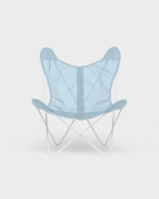 Fauteuil AA Butterfly© - Batyline Nuage - Structure blanche